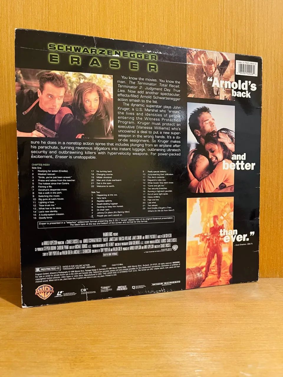 Filme The Eraser Laser Disc LD importado - Foto 3