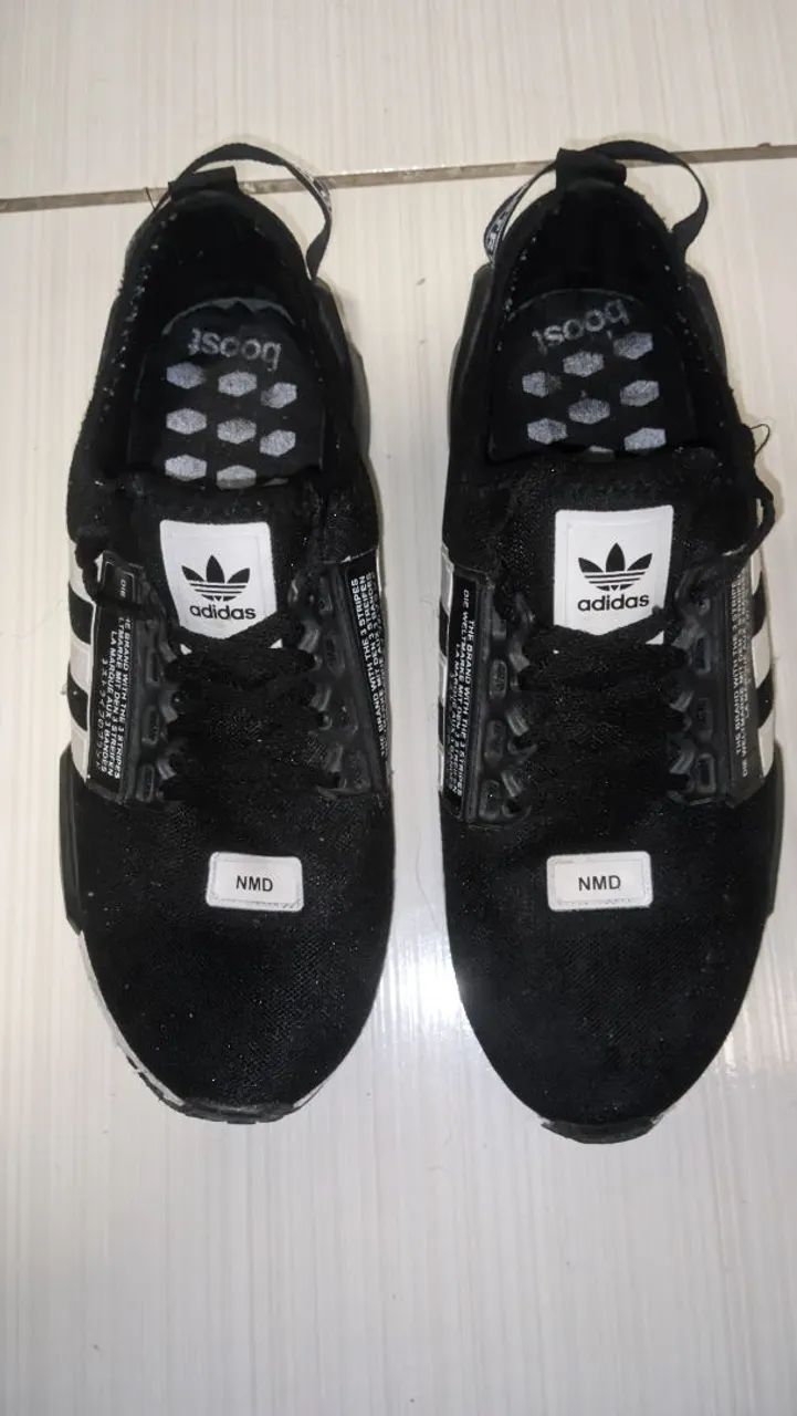 Adidas Shoes Adidas Nmd Runner Preto E Branco Tênis NMD Runner