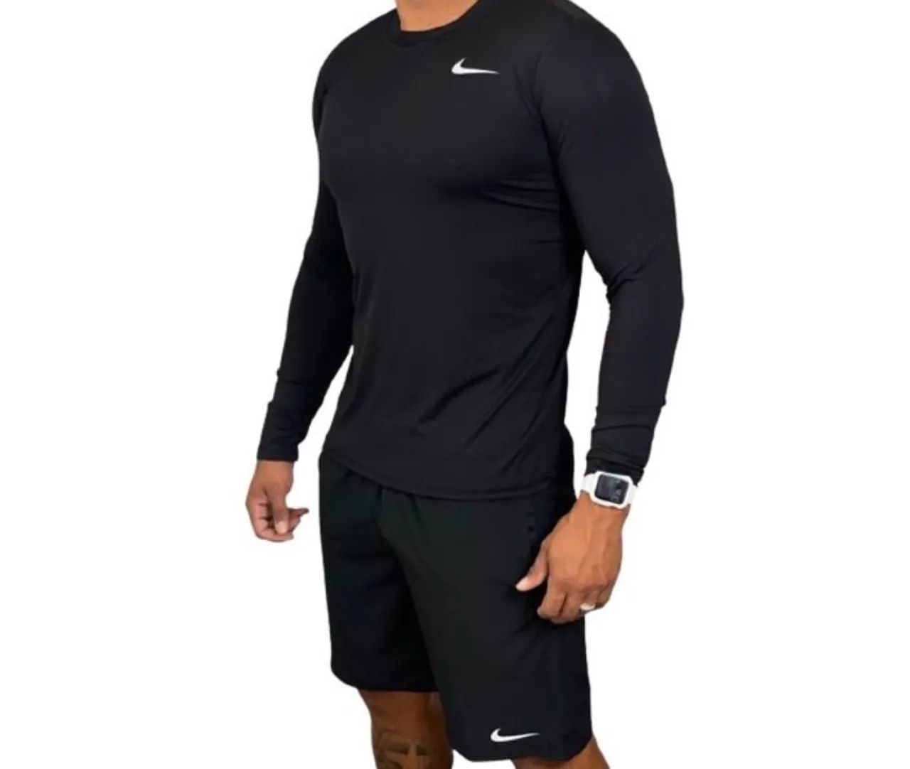 Blusa manga comprida Nike -  - Preto- cinza-azul marinho- verde escuro 