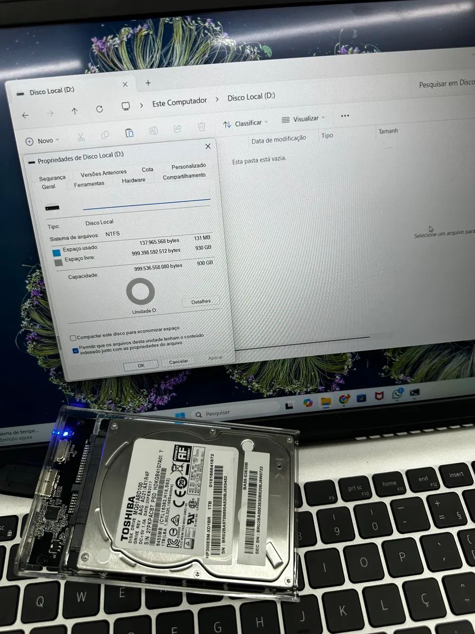 HD 1TB (Notebook) - Formatted and Working64374416078082122
