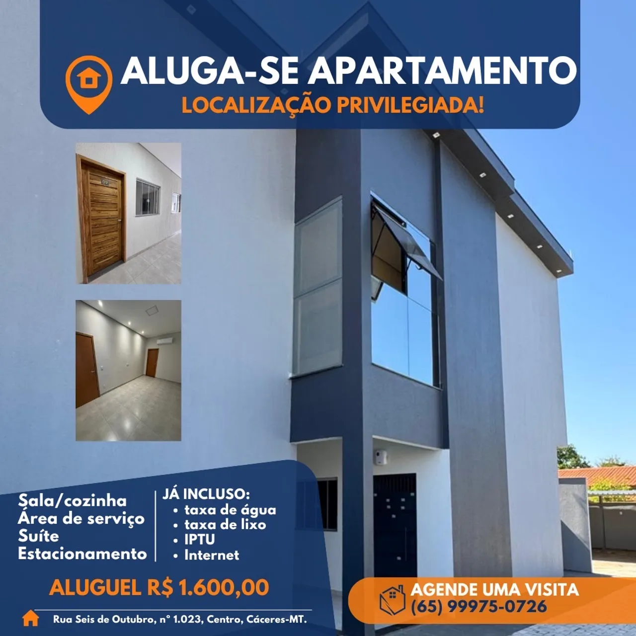 ALUGUEL - APARTAMENTO - CÁCERES-MT