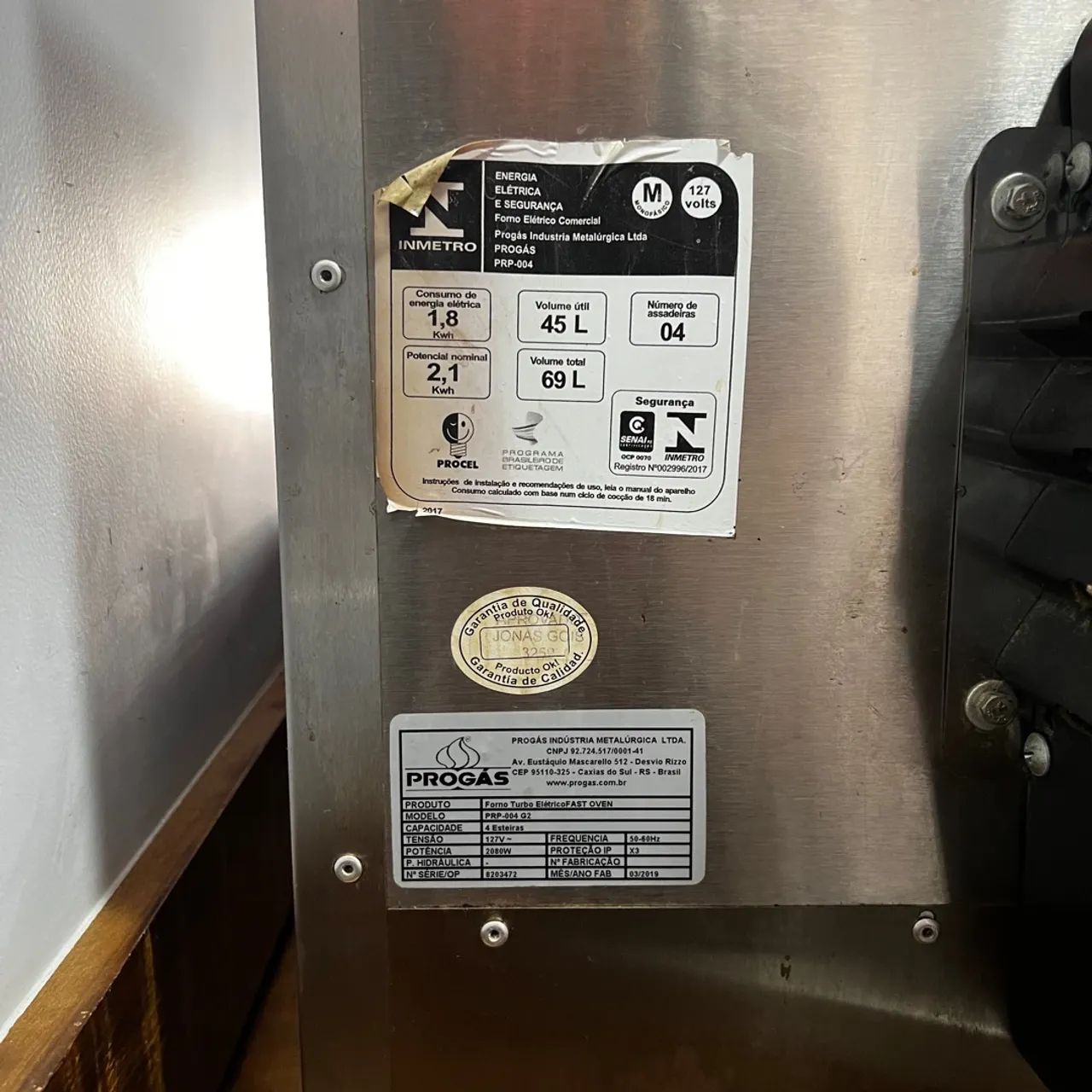 Forno Elétrico Progás 127v - Semi-novo - Foto 6