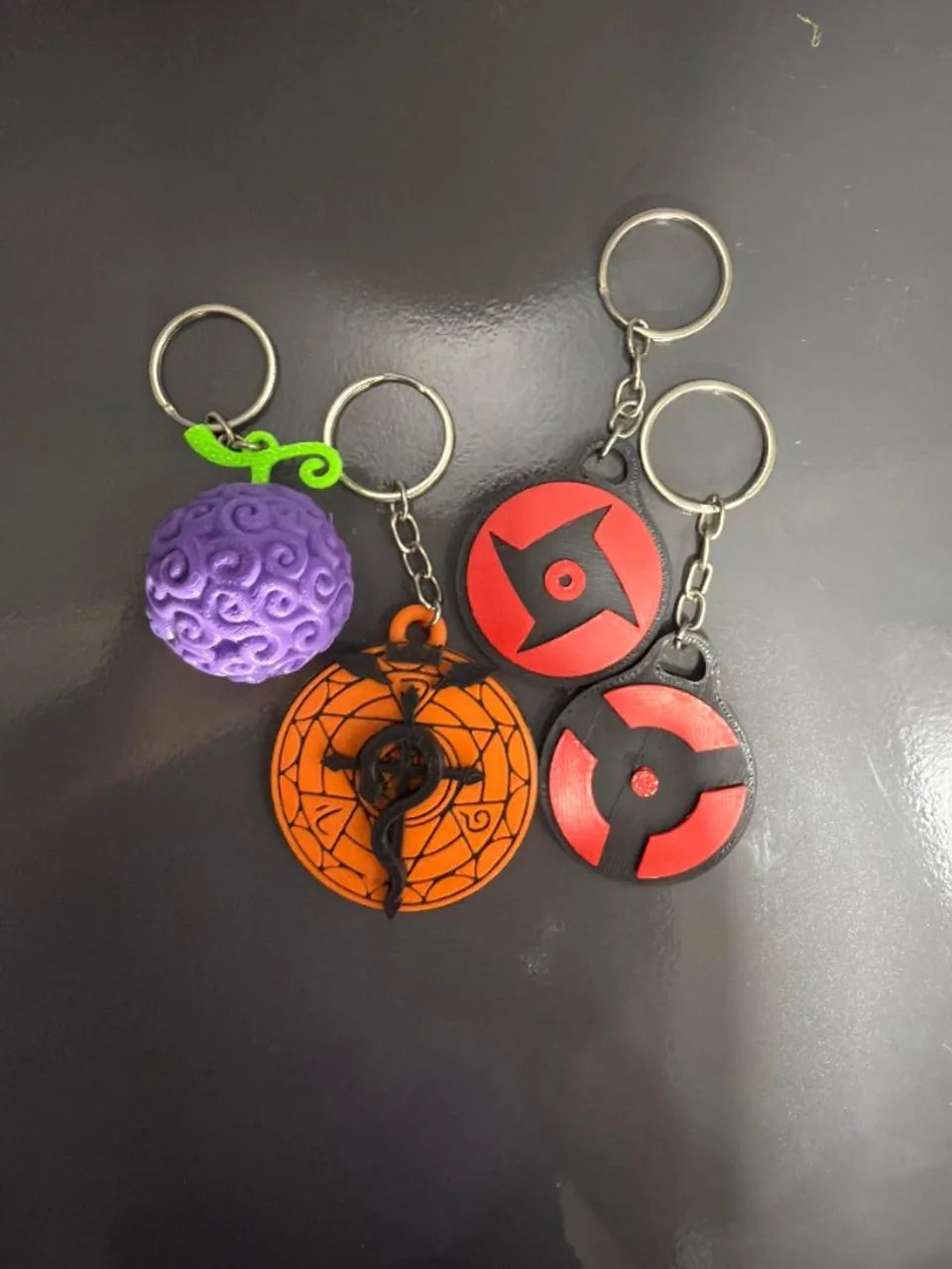 Mini chaveiro anime colecionável Naruto One Piece Fullmetal presente - Foto 2