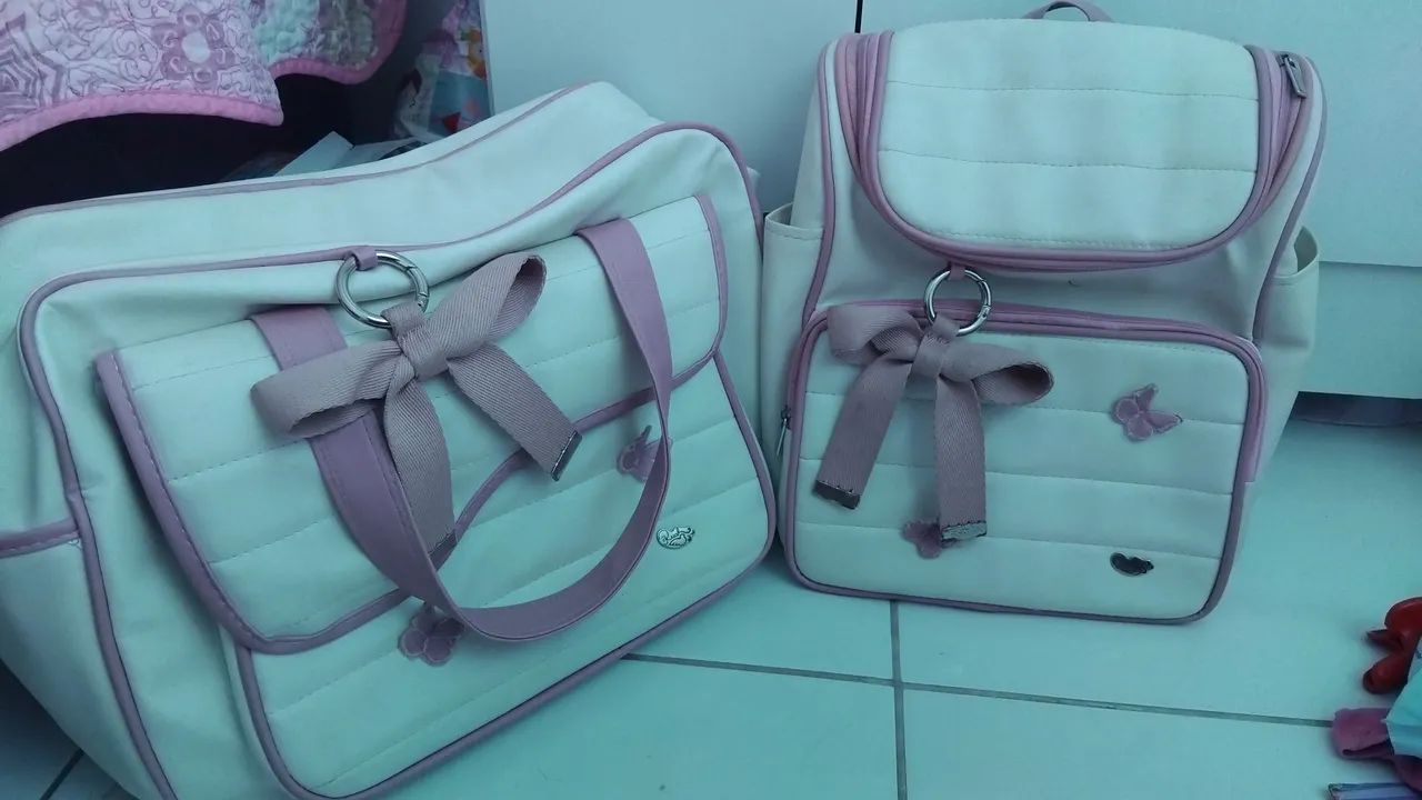 Mochila e bolsa maternidade