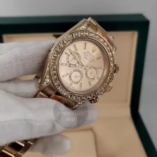 Relogio Rolex Cosmograph Daytona Cravejado - Foto 4