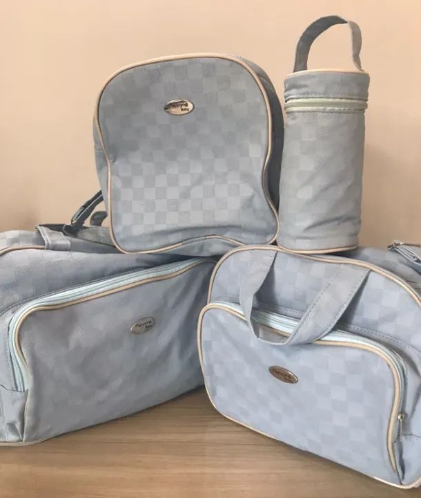 Kit maternidade com 4 peças azul