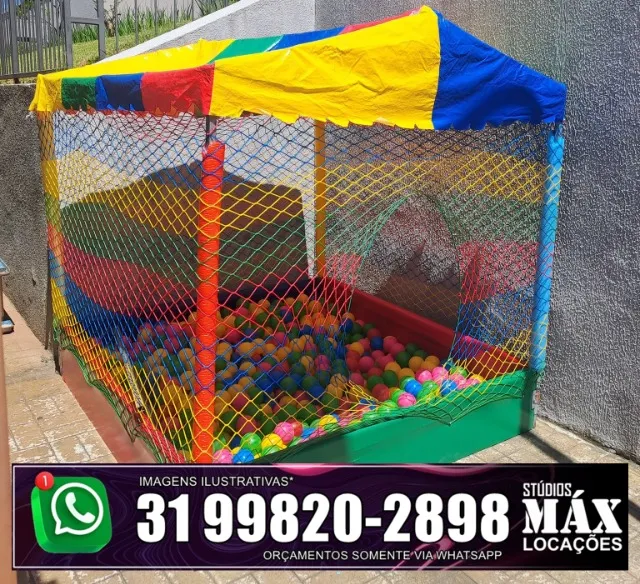 Piscina de bolinhas para aluguel em festas infantis
