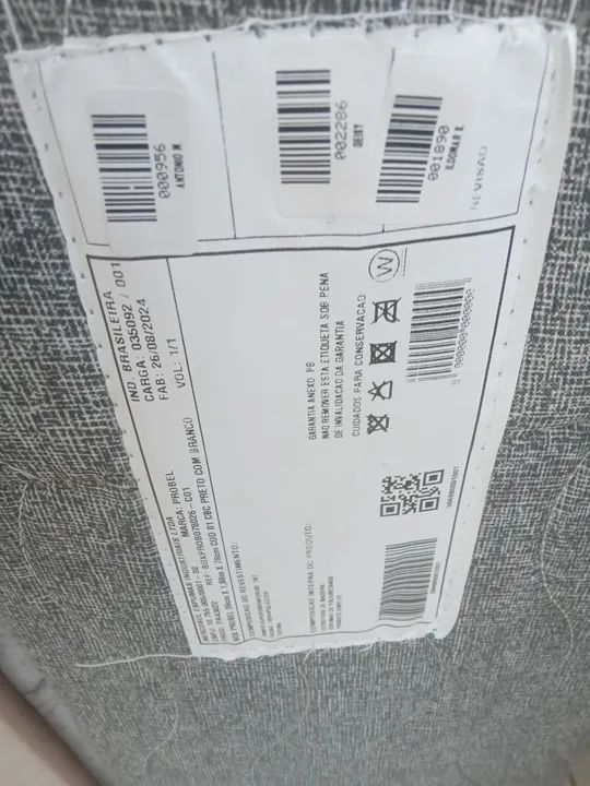 Cama Box Probel 01 CBC Preto com Branco