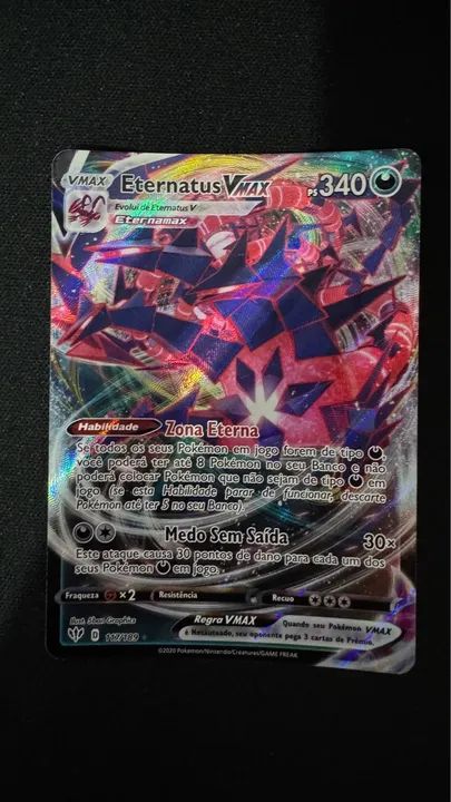 Carta Pokémon Eternatus VMAX - Rara