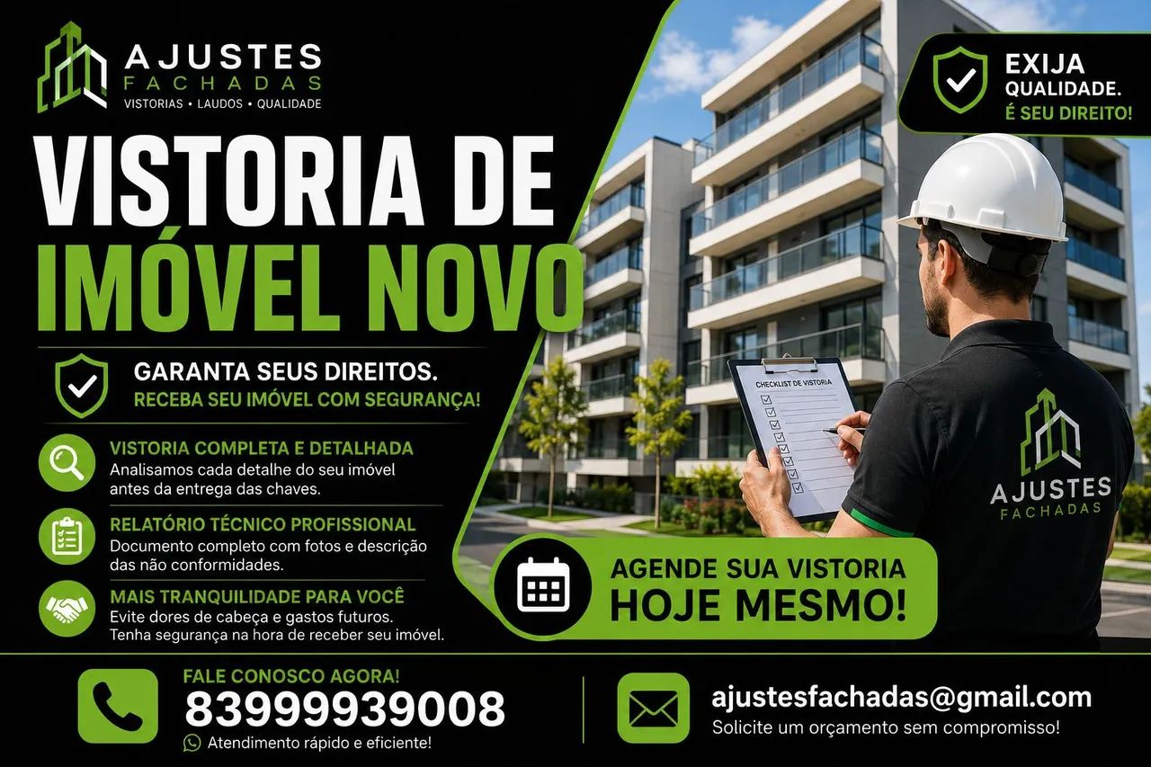 Vistoria de imóveis novos 