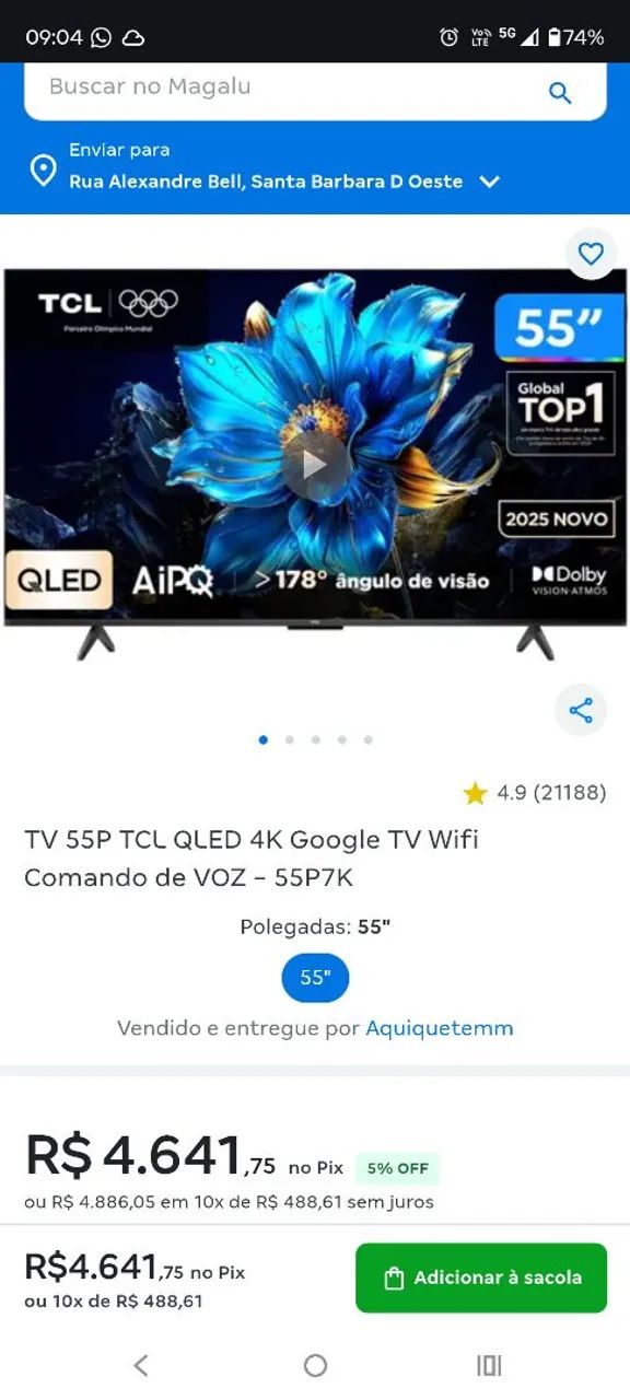 Qled 55 TCL (troco) - Foto 3