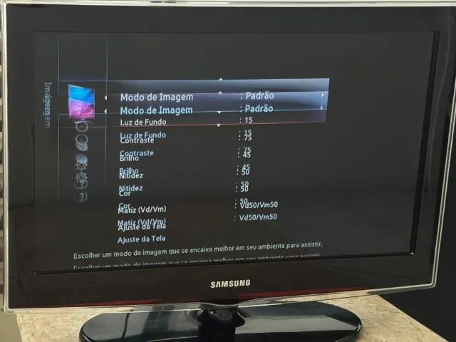 TV Samsung 26 Polegadas Usada LCD com Defeito Quebrada Peças
