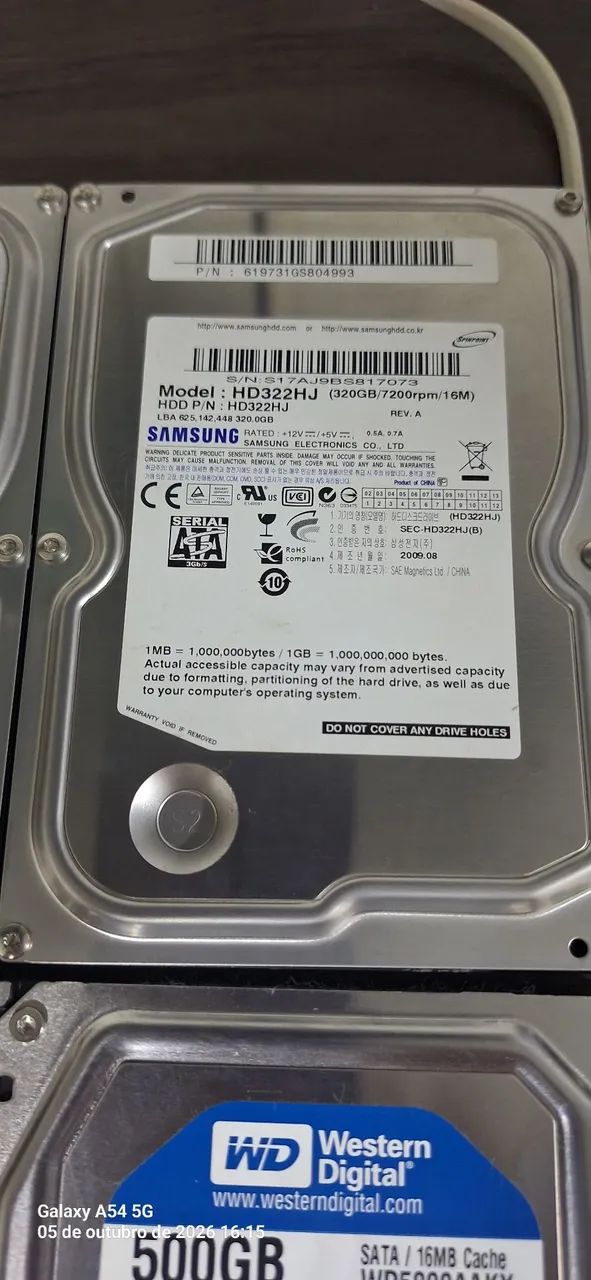 HDS 500 E 320 GB TODOS  - Foto 3