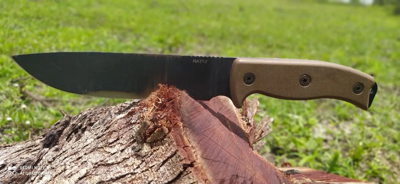 Faca Ontario Rat 7 Full Tang Aço Carbono 1095 - Foto 3