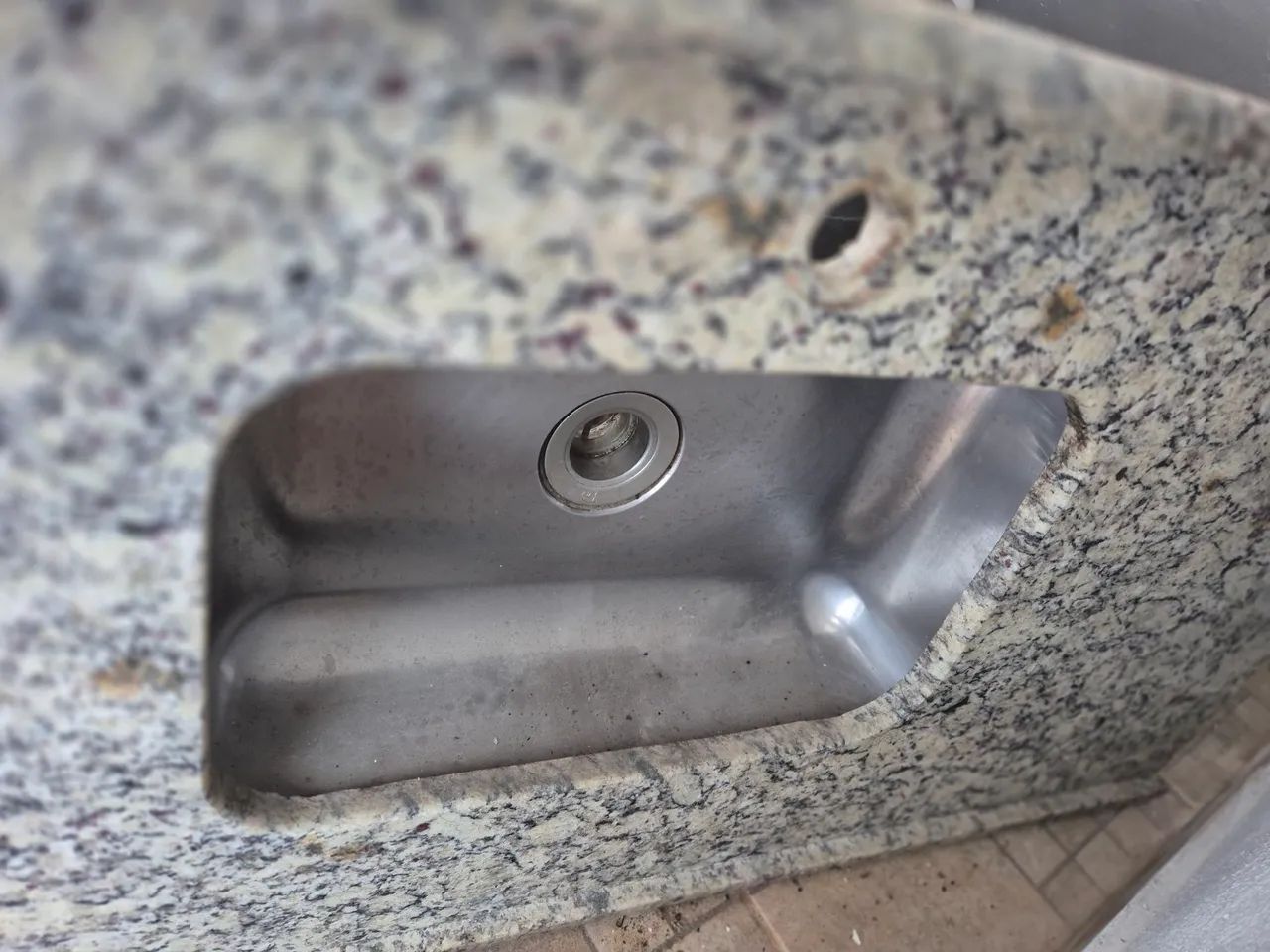 Pia mármore com cuba inox - Foto 3