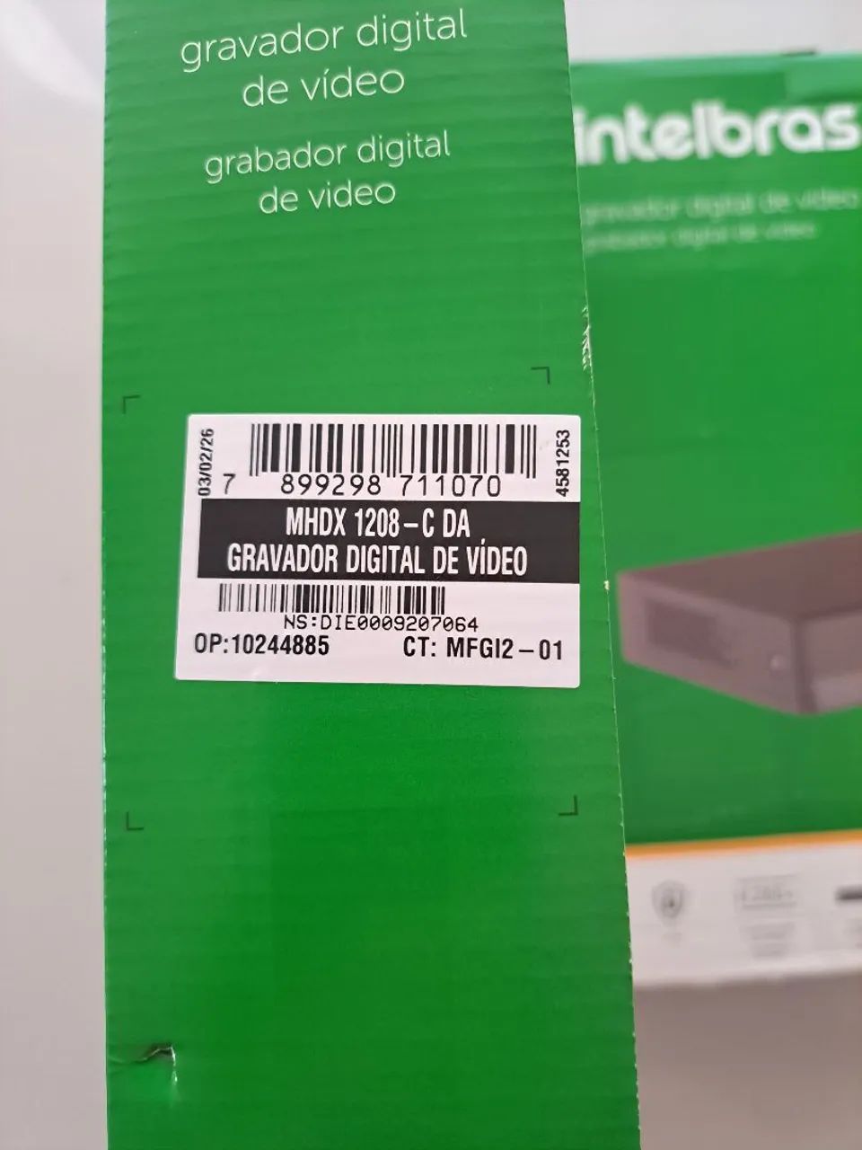 GRAVADO DE VIDEO DIGITAL MHDX 1208 INTELBRAZ - Foto 2