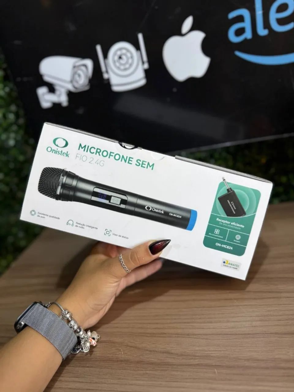 Microfone Sem Fio 2.4G Onistek