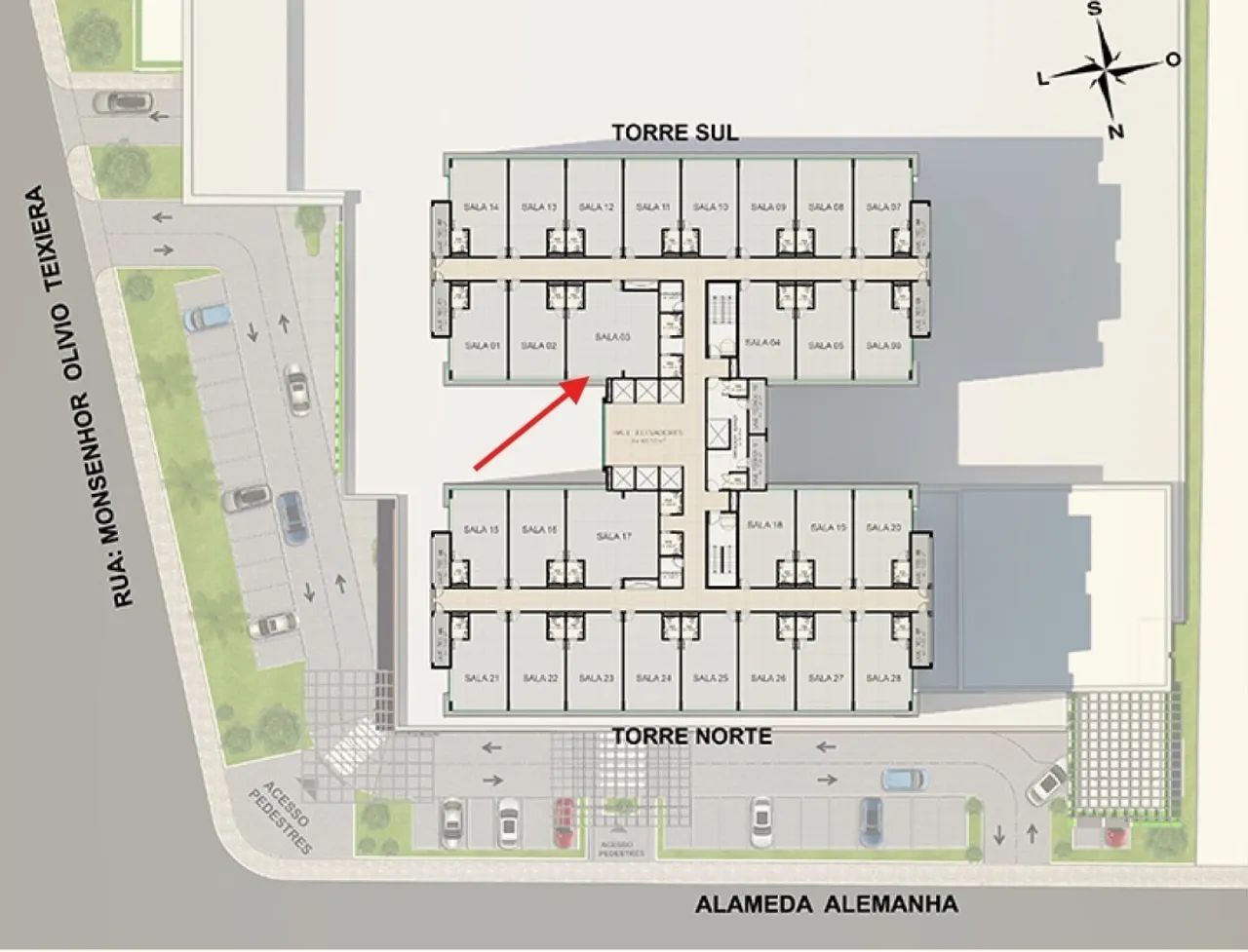 Centro Medico Empresarial Premier - Sala 73,80 m2 - Foto 2