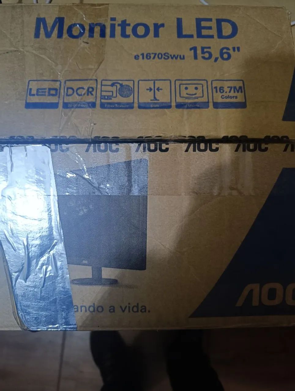 Monitor AOC novo sem uso na caixa - Foto 3
