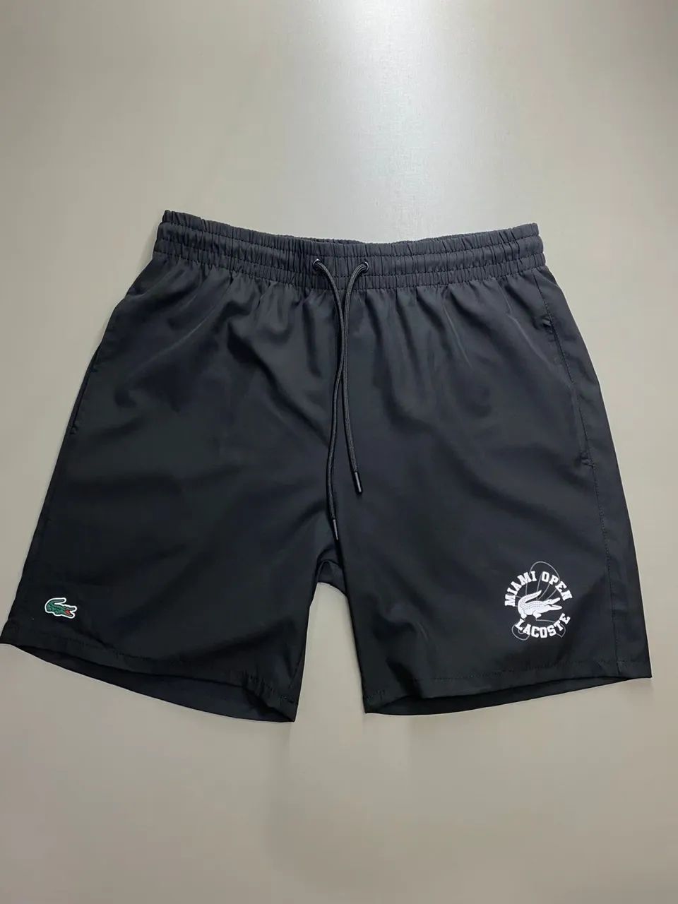 Bermuda Tactel Preta Miami - Foto 4