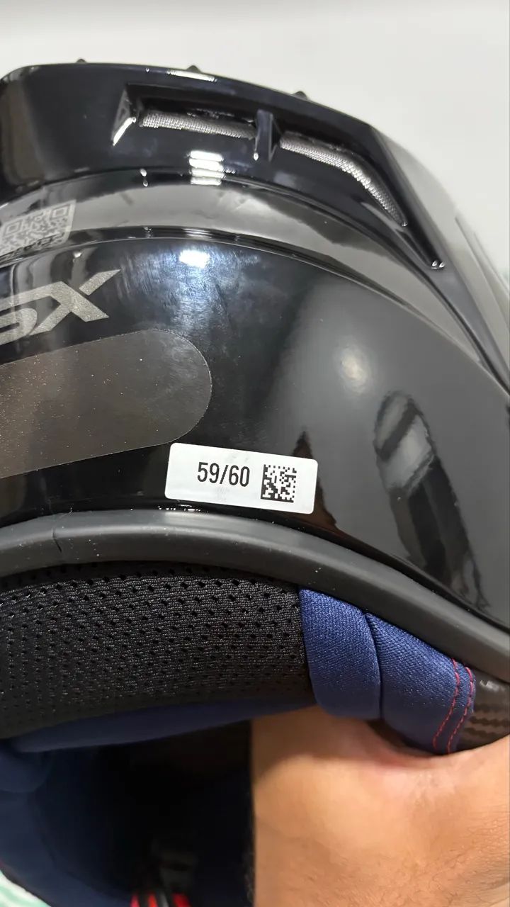 Capacete ASX SOLID PRETO BRILHO - Foto 2