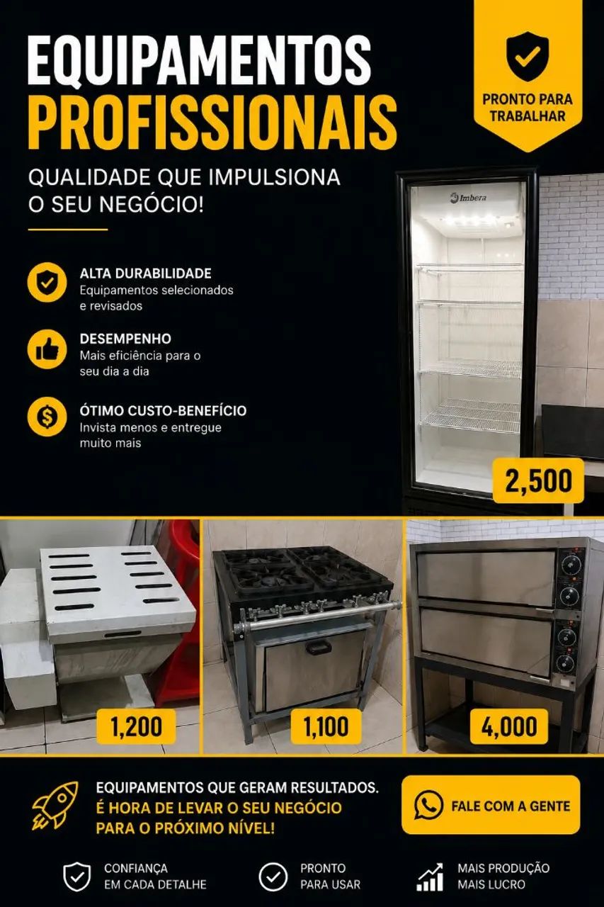 EQUIPAMENTOS DE PIZZARIA 
