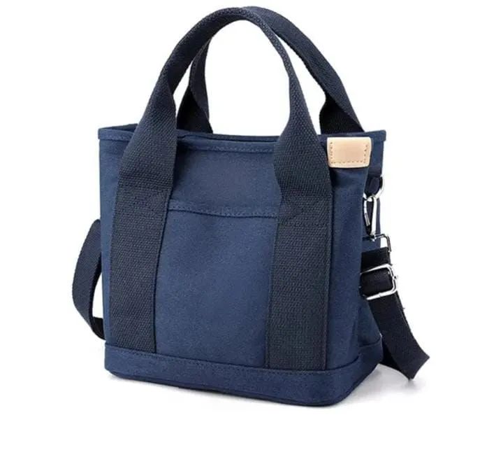 Bolsa Transversal em Lona Grossa Premium- Azul