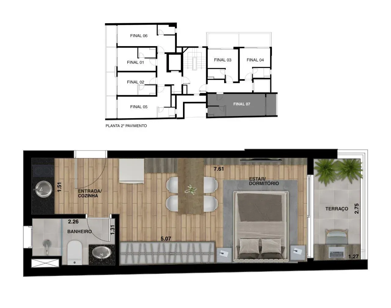 PLANTA 30m²