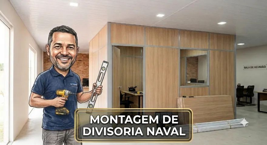 Instalação de Divisória Naval Eucatex e Forro de PVC