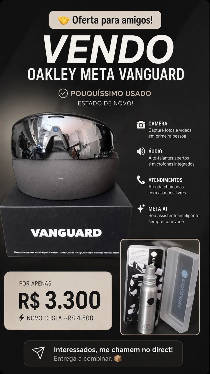 Óculos Oakley Meta Vanguard
