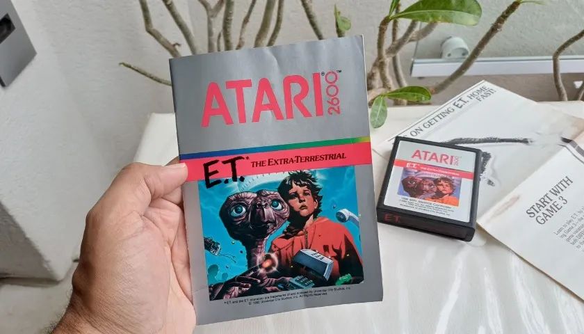 Jogo E.t. Extra Terrestre Atari 2600 + Manual + Insert Raro - Foto 5