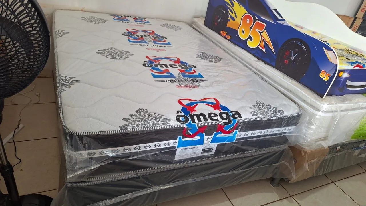 Conjunto box casal molas ensacadas 