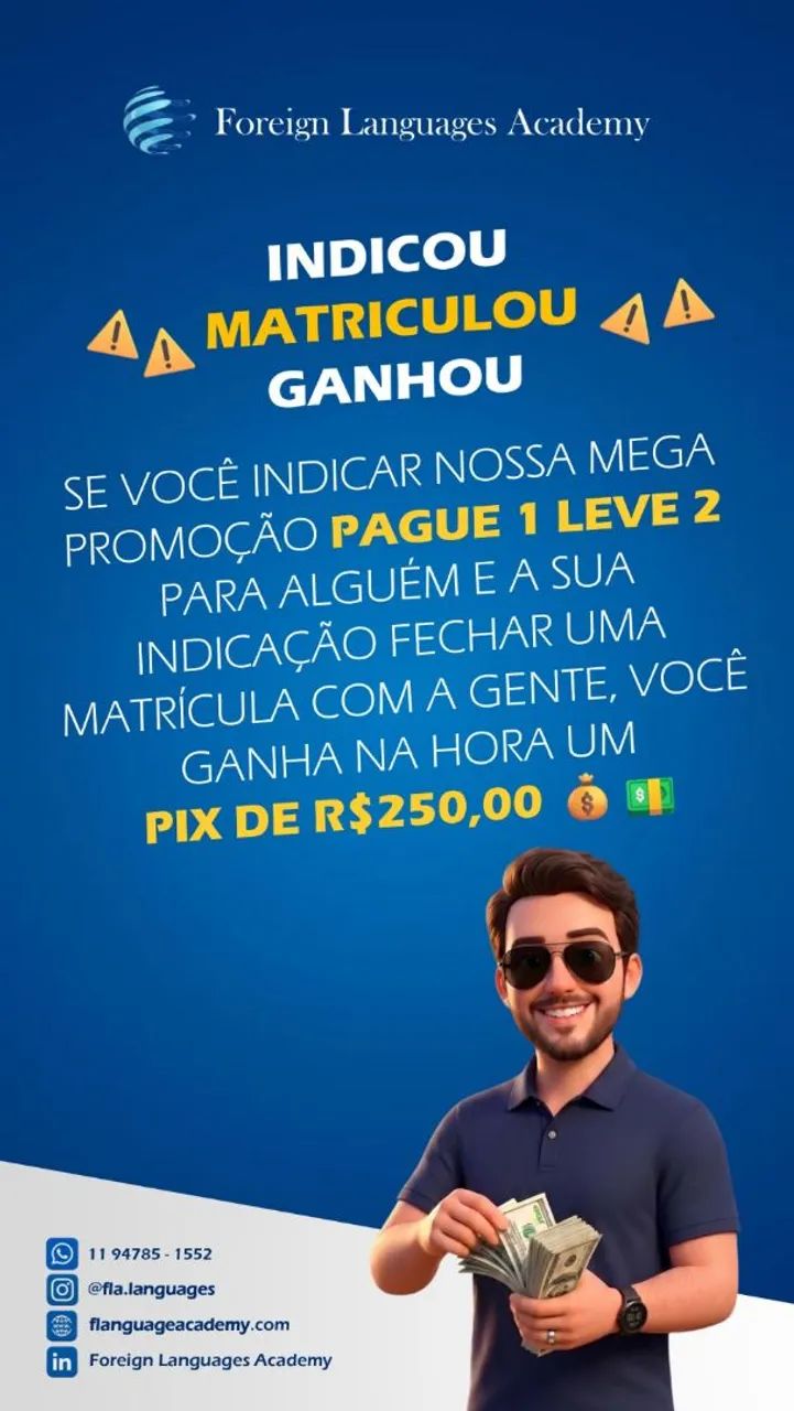 CURSO ANUAL DE INGLÊS | PAGUE 1 LEVE 2 - Foto 2