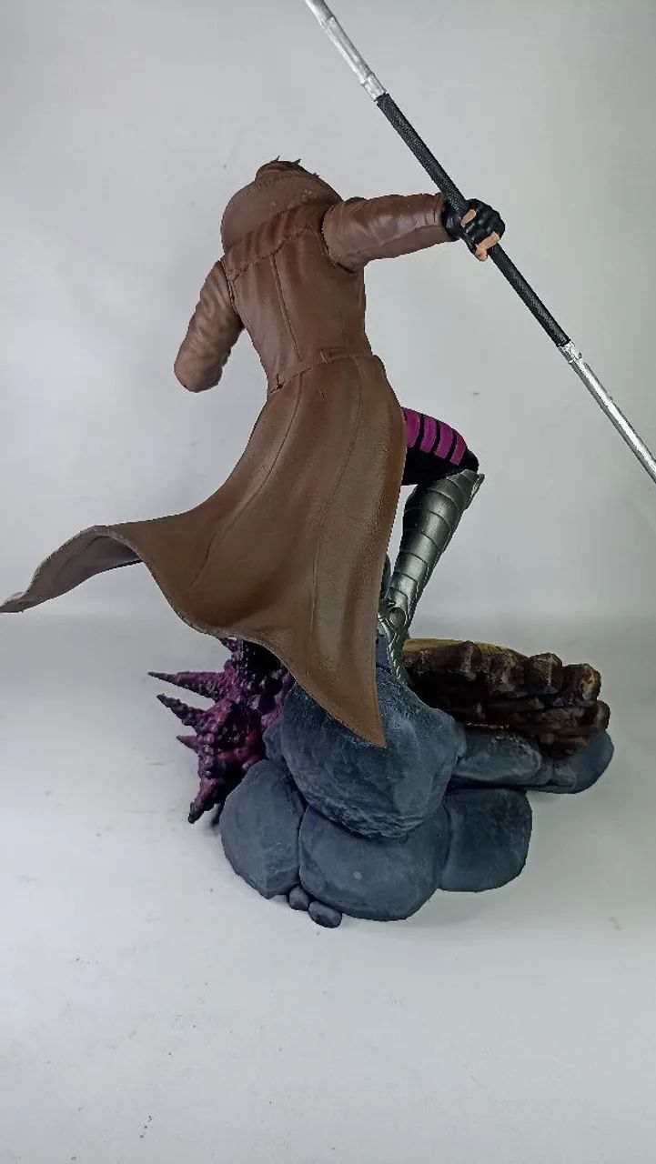 GAMBIT (X-MEN) - ESCULTURA 3D PINTADA À MÃO - Foto 5