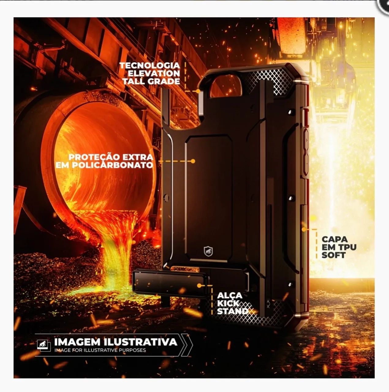 Capa para iPhone 16 - ArmyProof - Gshield - Foto 3