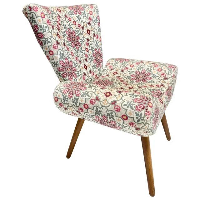 PAR DE POLTRONAS RETRO | PÉS PALITO | ESTAMPA VINTAGE - Foto 5