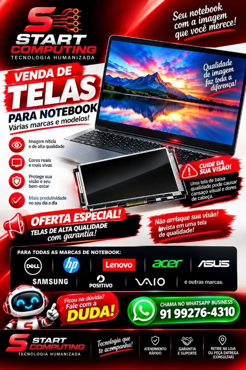 ? Fonte e teclado, ? bateria e tela de notebook  - Foto 4
