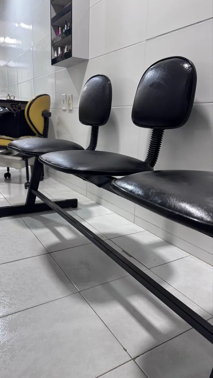 Cadeira 3 lugares para salão  - Foto 4