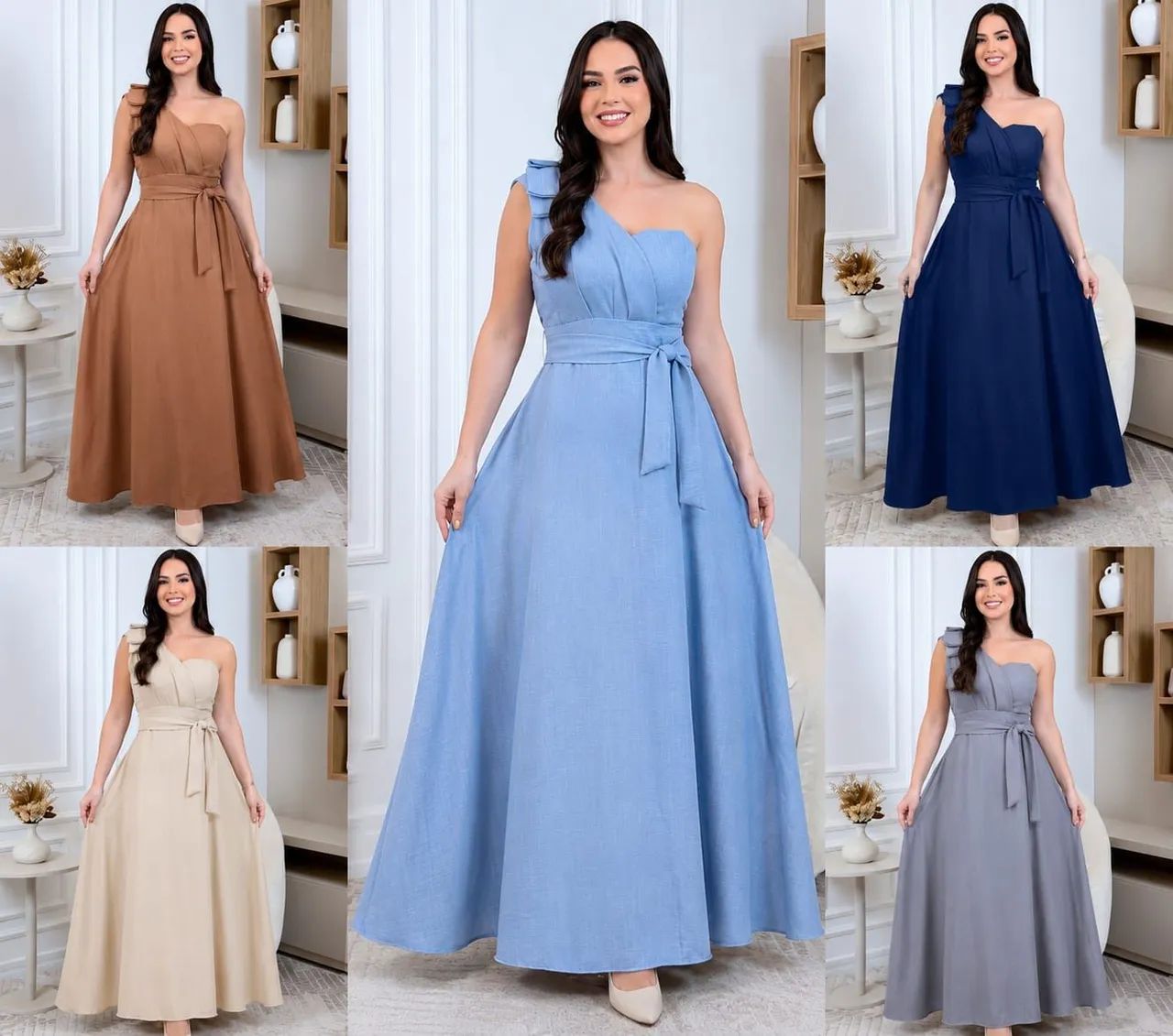 Vestido tecido Dina lino