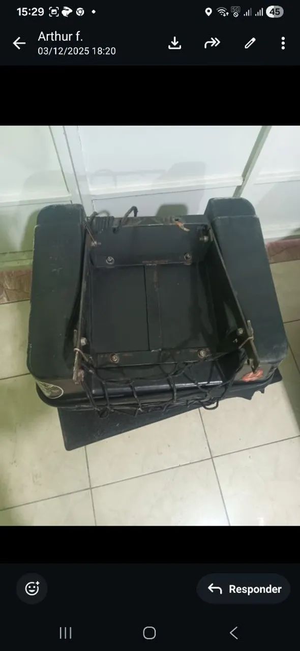 Baú mn3 128 litros c/ fechadura.  - Foto 4