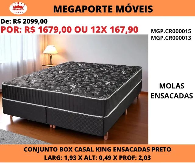 Conjunto Box King Size Molas Ensacadas  - Foto 2