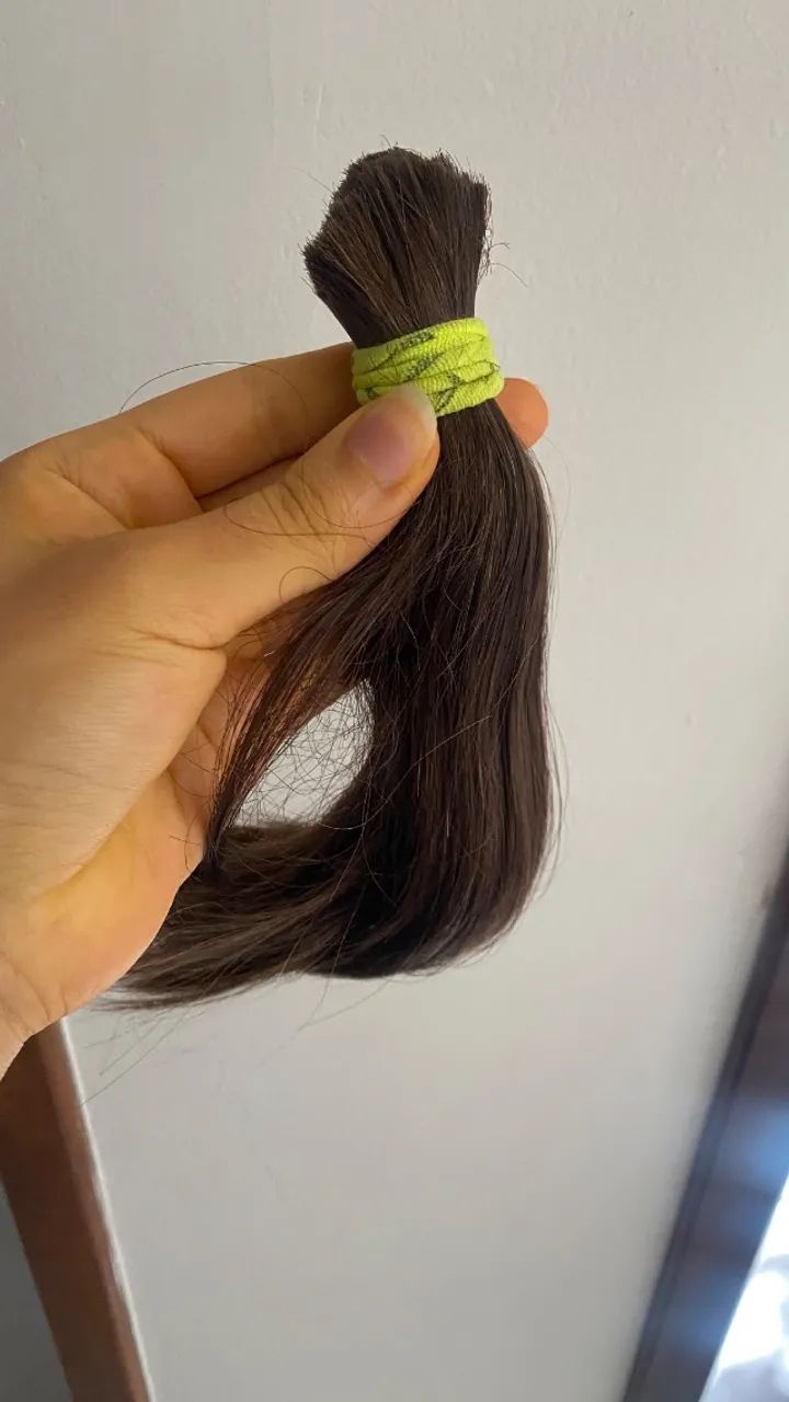 Vendo Cabelos Castanhos Virgem - Foto 2