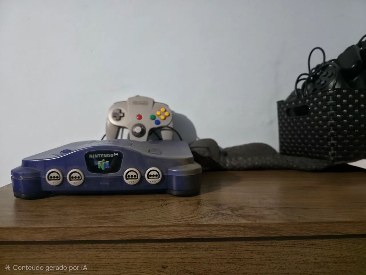 NINTENDO 64 + CABOS(FORÇA + CONVERSOR)
