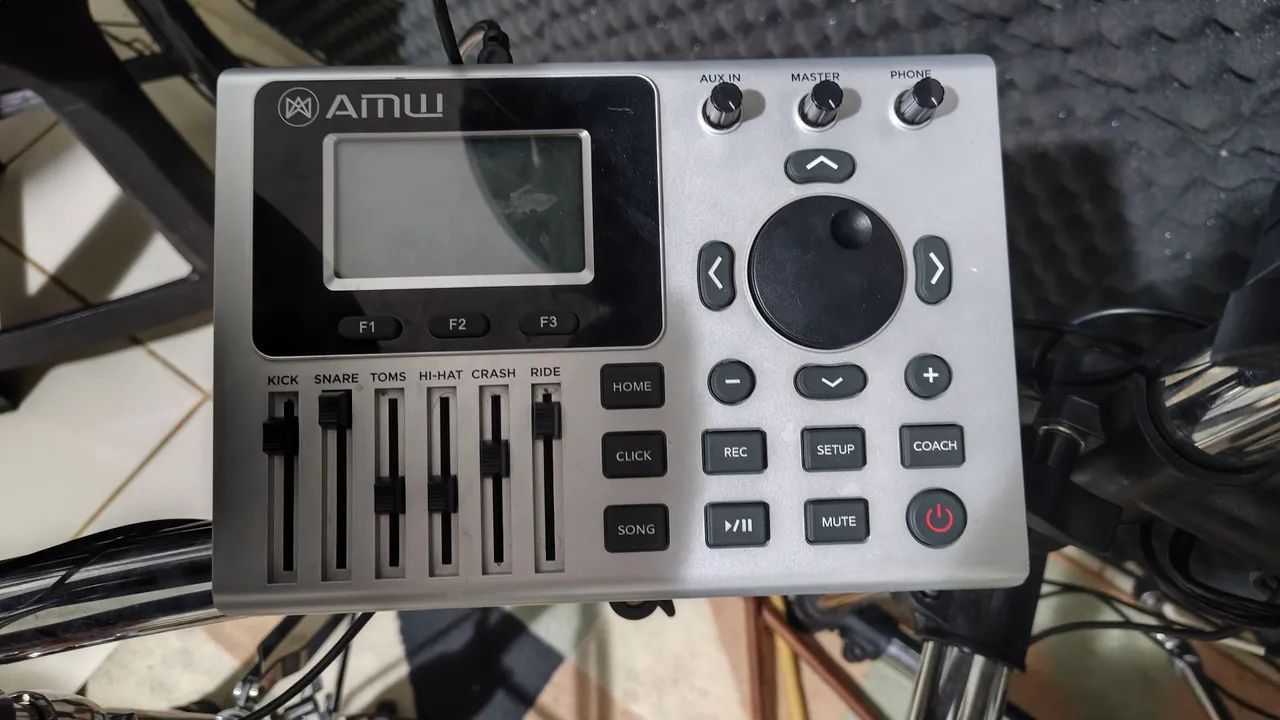 Bateria Eletronica AMW ED15 PRO + Caixa 700w + Interface de áudio - Foto 3