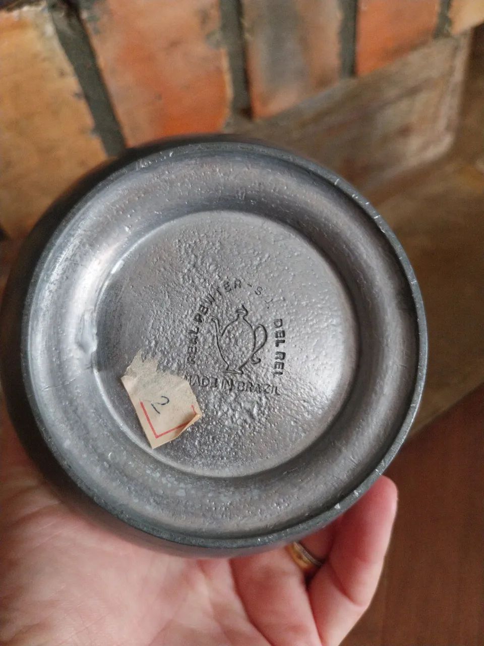 Peça/Vaso antigo em metal  - Foto 3