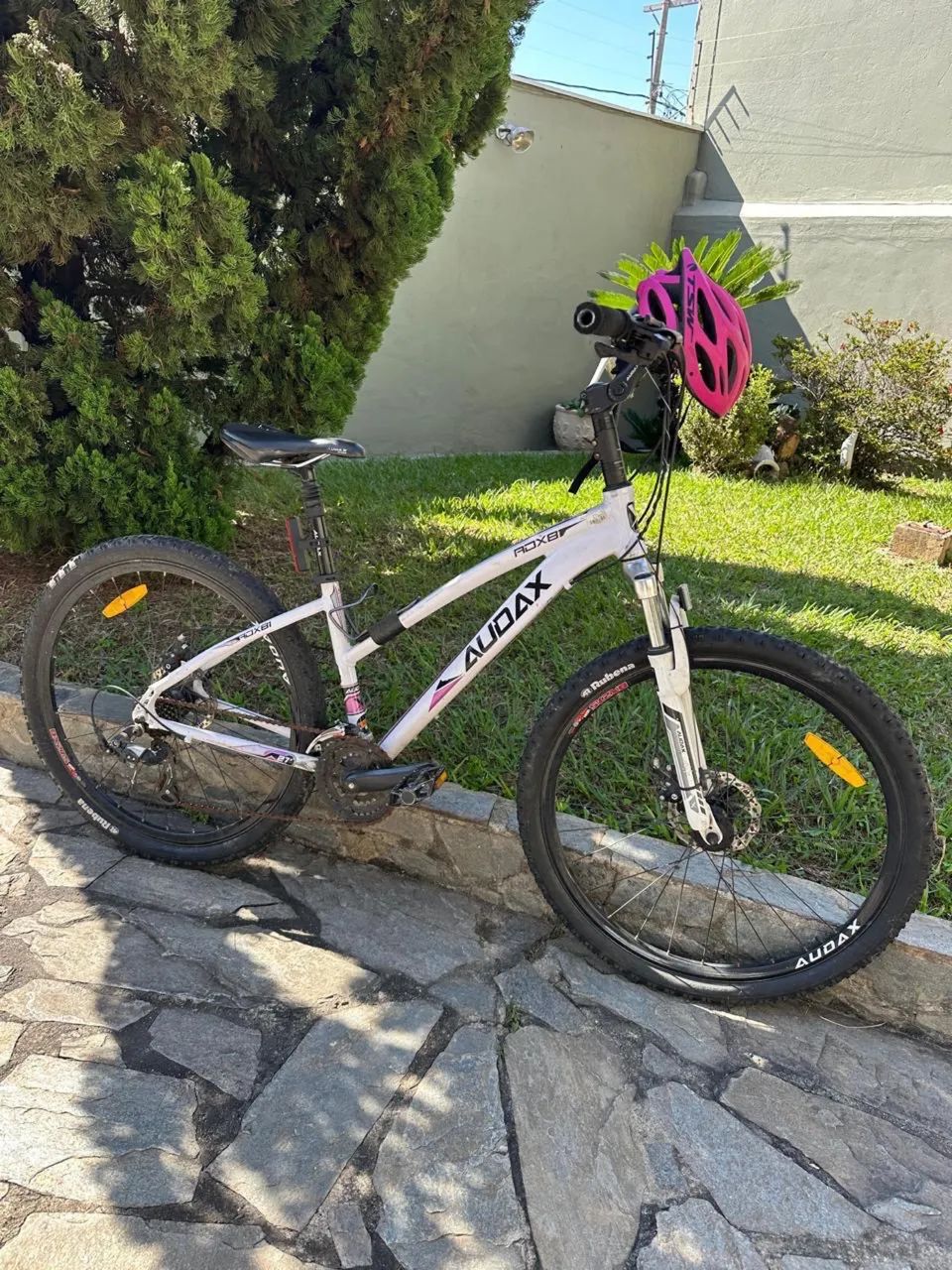 Moutain Bike Audax - Brancas e Roxa Aro 26