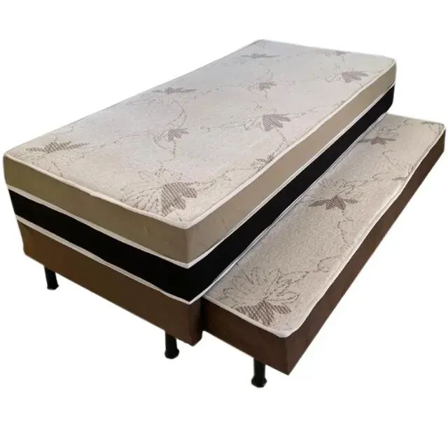 Bicama Box Absolut Solteiro Espuma D33 Ortopédica 88x188x59cm