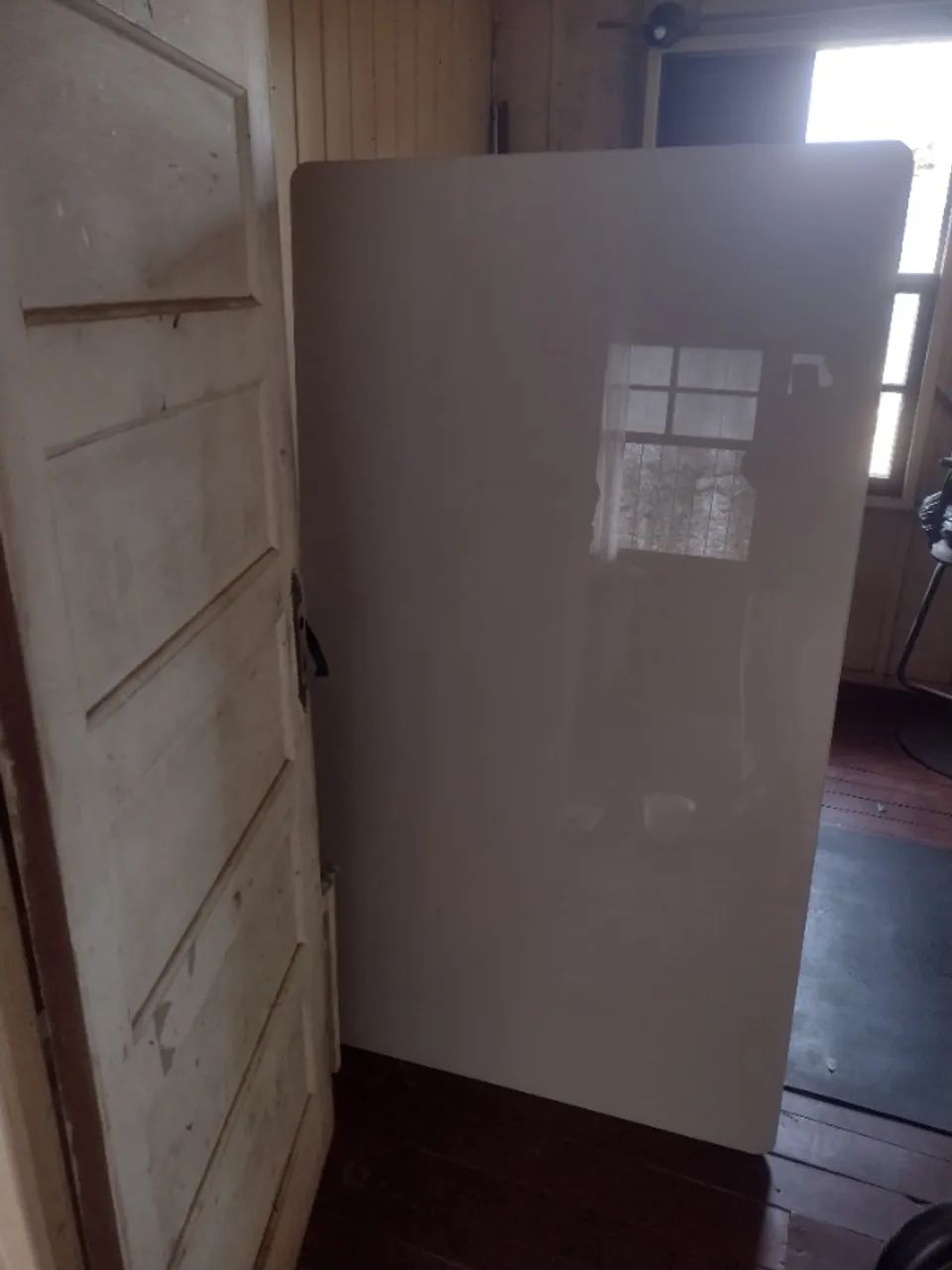 Mesa jantar vidro branco. - Foto 4