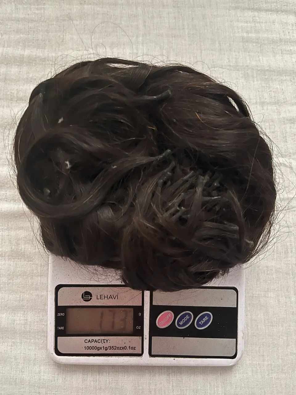 Cabelo humano indiano 55cm leve ondulado 