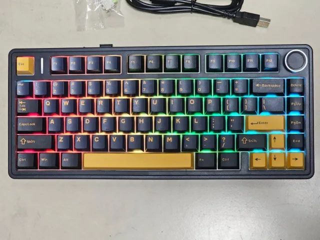 Teclado Mecânico AULA F75 - Thunder Black - Foto 2